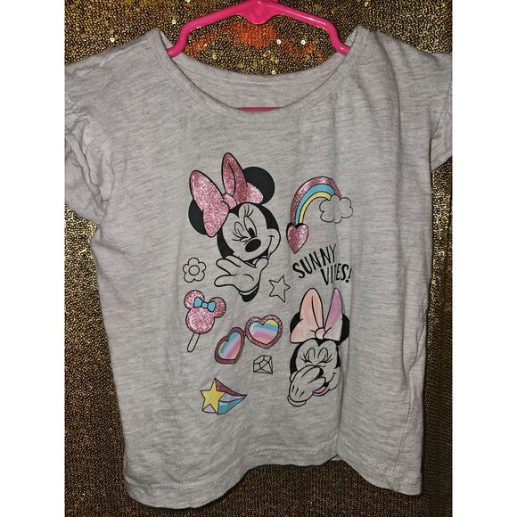 ✨ Minnie Mouse Glitter Shirt Set (2-Pack) – Girls Size 3T - Picture 6 of 10